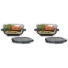 Conjunto de 2 Potes de Vidro Ninja TempWare de 1,4L com Tampa à Prova de Vazamentos