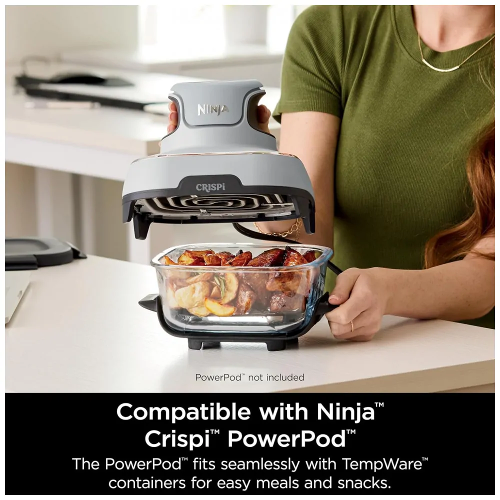 Conjunto de 2 Potes de Vidro Ninja TempWare de 1,4L com Tampa à Prova de Vazamentos
