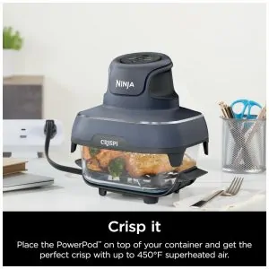 Conjunto de 2 Potes de Vidro Ninja TempWare de 1,4L com Tampa à Prova de Vazamentos