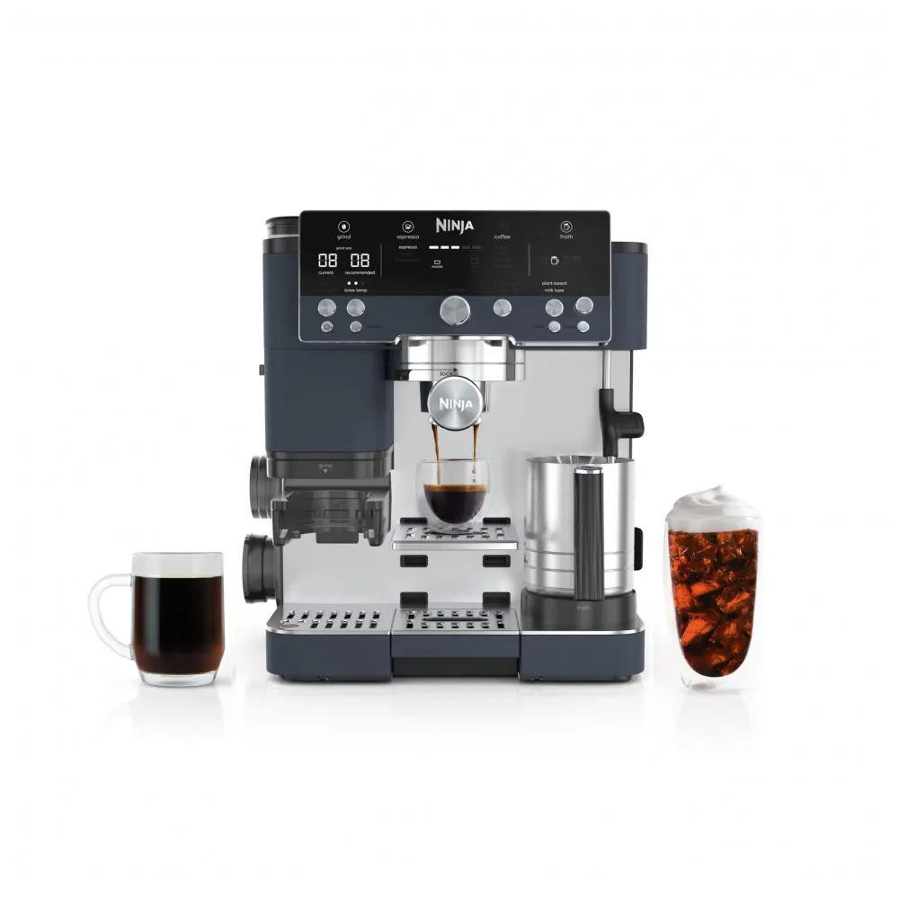 Ninja Luxe Café Premier Series ES601CY Cyberspace Máquina de Espresso, Café Drip e Cold Brew com Moedor Integrado, 120V