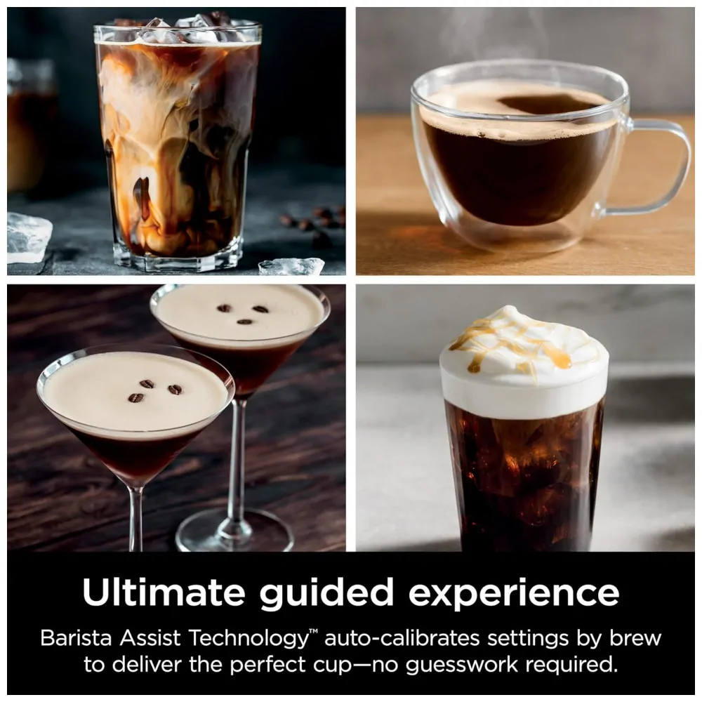 Ninja Luxe Café Premier Series ES601CY Cyberspace Máquina de Espresso, Café Drip e Cold Brew com Moedor Integrado, 120V