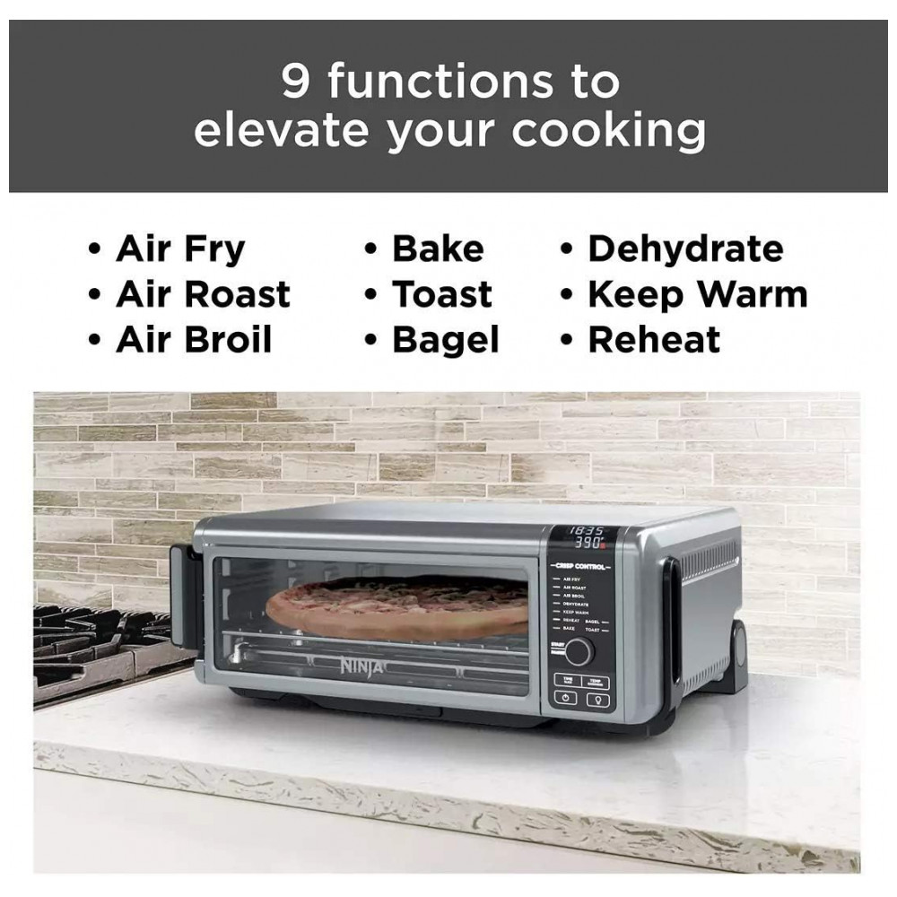 Ninja Foodi Forno Digital 9 em 1 Air Fryer, Assar, Grelhar e Mais Aço Inoxidável