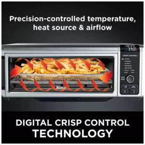 Ninja Foodi Forno Digital 9 em 1 Air Fryer, Assar, Grelhar e Mais Aço Inoxidável