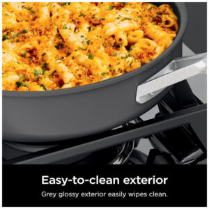 Conjunto de Panelas Ninja NeverStick C39500 10 Peças Hard Anodized Cinza Ardósia