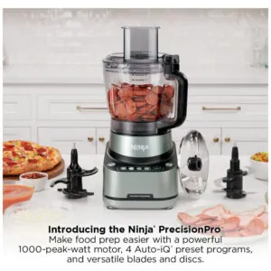 Processador de Alimentos Ninja BZ601 Prata 9 Xícaras 1000W 120V