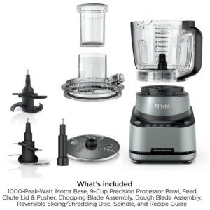 Processador de Alimentos Ninja BZ601 Prata 9 Xícaras 1000W 120V