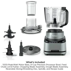 Processador de Alimentos Ninja BZ601 Prata 9 Xícaras 1000W 120V