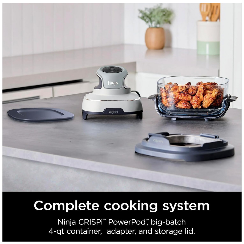 Air Fryer Ninja FN090 Crispi 3 em 1 3,8 L 4 qt Portátil com Recipiente TempWare 1500W Branca