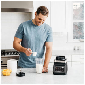 Liquidificador Ninja Pro Plus DUO 1200W Jarra 2,1L e 2 Copos 710ml Auto IQ Preto Aço