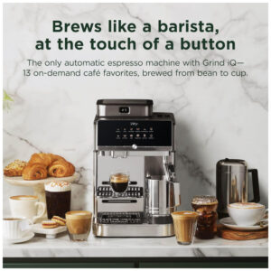 Cafeteira Espresso Ninja Auto Barista Pro AE1051 Automática 13 Bebidas Preta Aço Inox