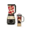 Liquidificador Ninja CrushBOSS 2 em 1 com Copo Portátil 1850W Jarra XL 72 oz Cafuné Mocha