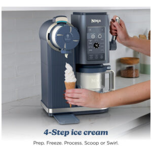 Sorveteira Ninja CREAMi Scoop Swirl 13 em 1 NC701BL Soft Serve Azul Marinho Residencial