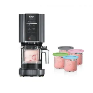 Sorveteira Ninja Creami NC299AMZ 7 em 1 Rosa com 5 Potes 473ml 800W 120V