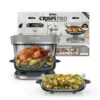 Fritadeira de Ar Ninja Crispi Pro Glass 6 em 1 5,7 L 6 qt 1800W Cor Bone Air Fry