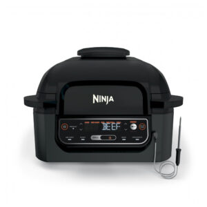 Grill Interno Ninja Foodi Smart 5 em 1 com Air Fryer 3,8 L LG451BK Preto Grelha, Assa, Desidrata e Doura