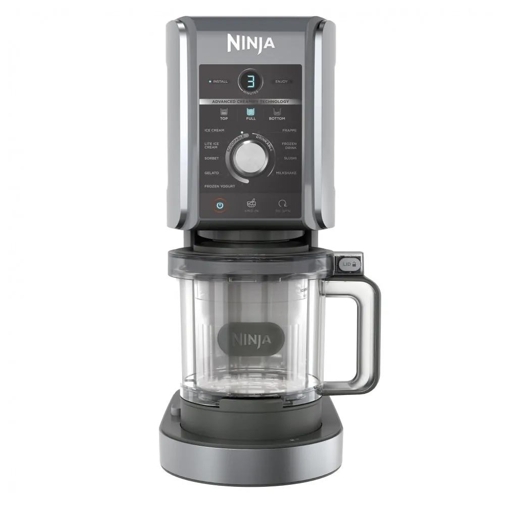 CREAMi Deluxe 10 em 1 Sorveteira e Máquina de Congelados. 10 programas. Sorvete. Sorvete Leve. Sorvete