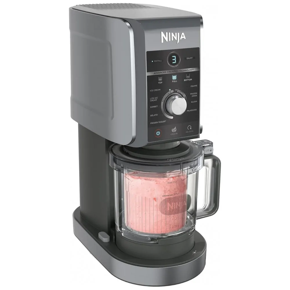 CREAMi Deluxe 10 em 1 Sorveteira e Máquina de Congelados. 10 programas. Sorvete. Sorvete Leve. Sorvete