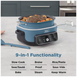 Panela Multifunção Ninja MC2001 PossibleCooker Azul 9 em 1 8,0L 1400W 120V