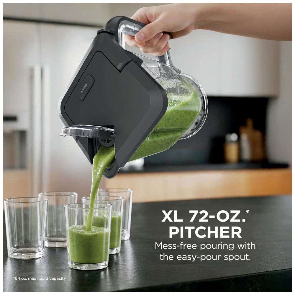 Liquidificador Ninja BO402 Sistema de Cozinha Bege 4 em 1 Processador 2,1L 1200W 120V