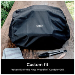 Tampa da churrasqueira Ninja Woodfire para série OG300 OG700. Resistente à água. Grelhadores Pretos