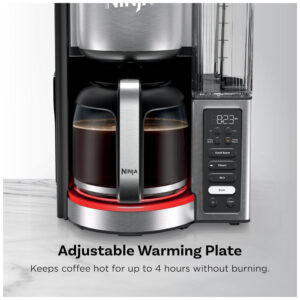 Cafeteira Programável Ninja Fresh Brew Premium XL Jarra de Vidro 14 Xícaras Aço Inox