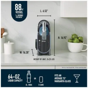 Máquina de Frozen Drink Ninja SLUSHi FS301TG 88 oz Tecnologia RapidChill para Margaritas e Frappés