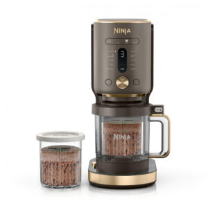 Sorveteira Ninja CREAMi XL 11 em 1 NC601BR Potes de 24 oz com 11 Modos Gelato Smoothie Bowl Mocha