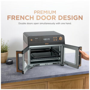 Forno Air Fryer Ninja French Door Premier 10 em 1 Porta Dupla 19,2 L 20,3 qt Preto FO101BK