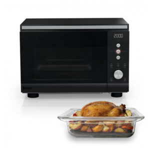 Forno Micro ondas e Air Fryer Ninja Crispi 5,2 L 5,5 qt 1700W 14 funções Preto para bancada