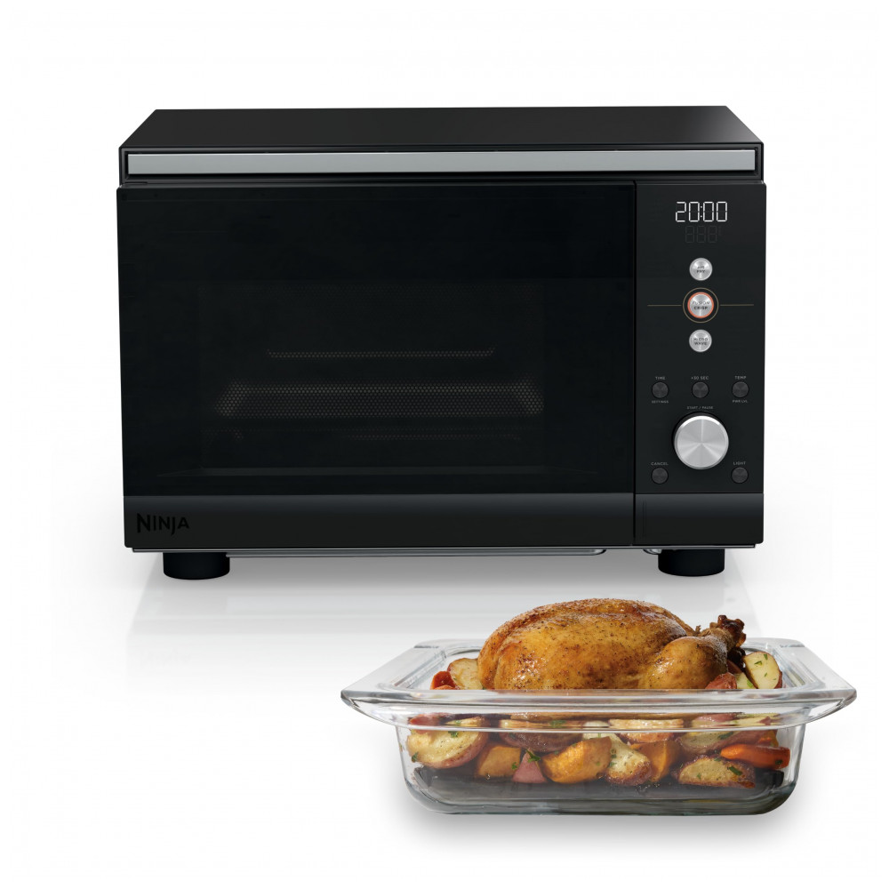 Forno Micro ondas e Air Fryer Ninja Crispi 5,2 L 5,5 qt 1700W 14 funções Preto para bancada