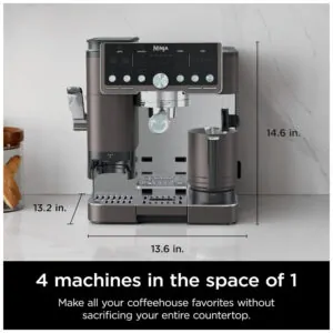 Máquina de Espresso Ninja Luxe Café Pro Series ES701BR Capacidade 2 Litros para Espresso e Latte
