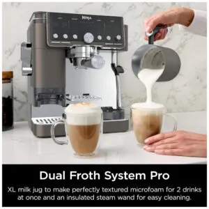 Máquina de Espresso Ninja Luxe Café Pro Series ES701BR Capacidade 2 Litros para Espresso e Latte