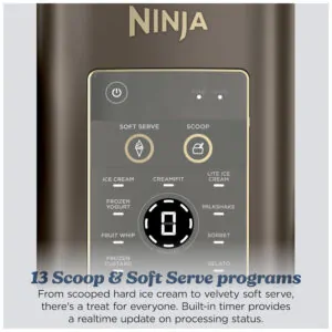 Sorveteira Ninja CREAMi Scoop Swirl NC701BR 13 Programas Sorvete e Soft Serve Mocha