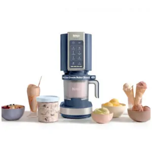 Sorveteira Ninja Creami 7 em 1 Recipiente 473 ml Gelato Sorvete Sorbet Azul Marinho NC351