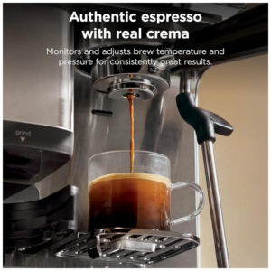 Cafeteira Espresso Ninja Luxe Café Mini ES301 com Moedor e Vaporizador 1650W Aço Inox
