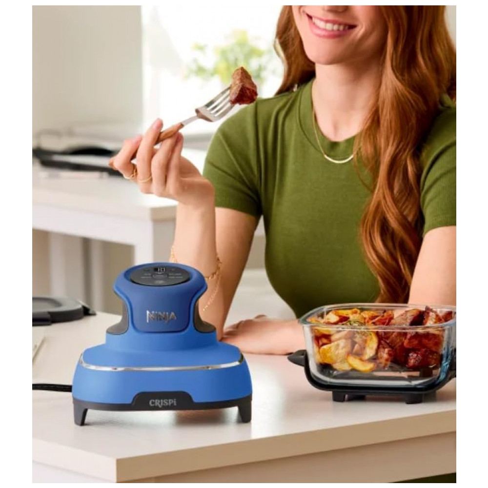 Air Fryer Portátil Ninja Crispi 3,8L Azul e Preto 1500W Até 230 C com Potes de Vidro