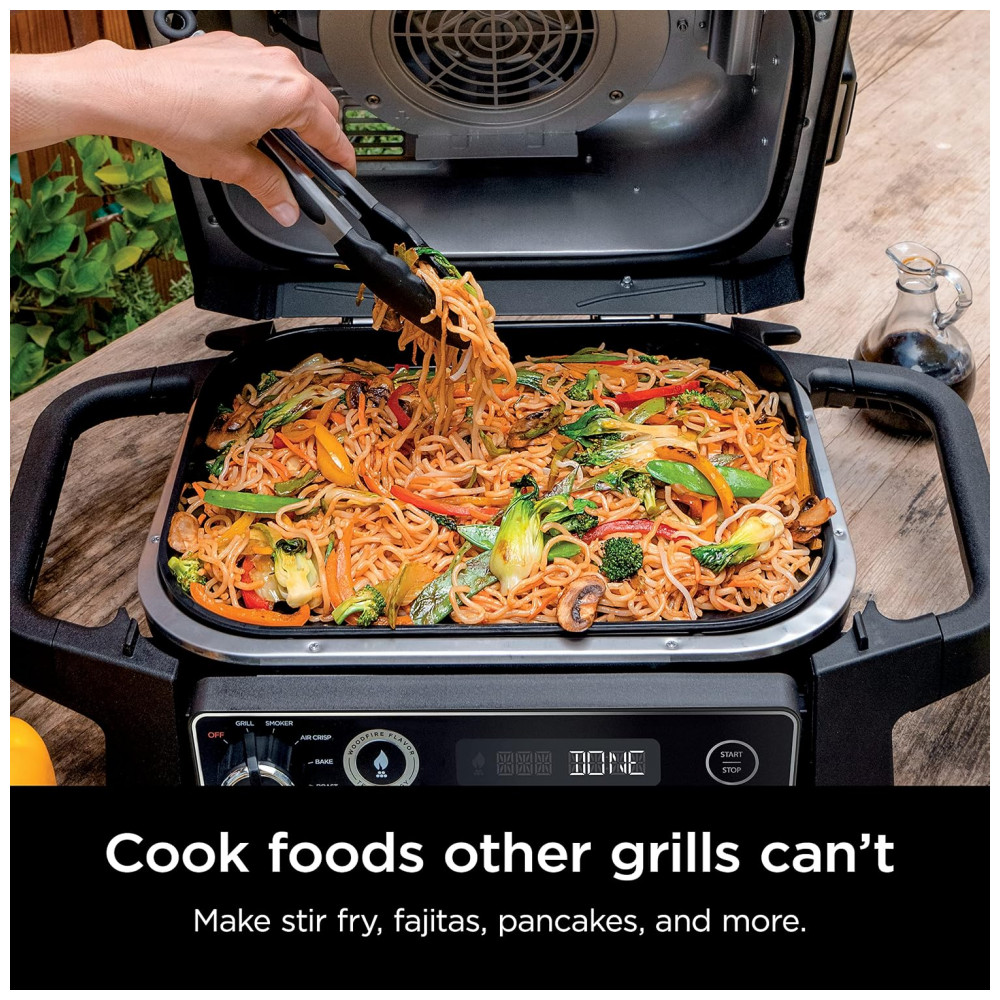 Chapa Grelha Ninja Woodfire Outdoor Flat Top Griddle Plate XSKGRIDPLT 37 cm Antiaderente Compatível OG700
