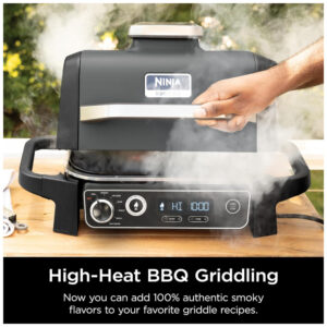 Chapa Grelha Ninja Woodfire Outdoor Flat Top Griddle Plate XSKGRIDPLT 37 cm Antiaderente Compatível OG700