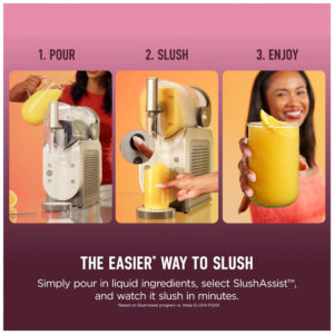 Máquina de Slush Ninja SLUSHi Smart 2,6 L Máquina de Frozen Drink Automática Sem Gelo Residencial