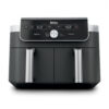 Air Fryer Ninja DualZone DZ901 2 Cubas 9,5 L 10 qt 6 em 1 para Cozinhar dois Alimentos ao Mesmo Tempo
