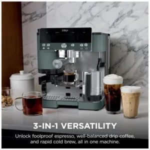 Cafeteira Ninja Luxe Café Premier Espresso, Drip e Cold Brew Moinho Integrado 1650W Verde